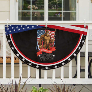 American Bigfoot US 250th Anniversary Patriotic Fan Flag Sasquatch Celebrating 250 Years of Freedom 1776 to 2026