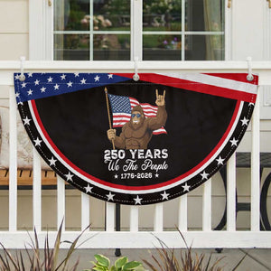 250 Years We The People Bigfoot Patriotic Fan Flag Funny 1776 to 2026 US Semiquincentennial