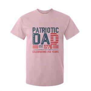 Patriotic Dad 250 Years T Shirt For Kid Est. 1776 Funny USA Semiquincentennial TS02 Light Pink Print Your Wear