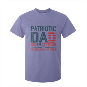 Patriotic Dad 250 Years T Shirt For Kid Est. 1776 Funny USA Semiquincentennial TS02 Violet Print Your Wear