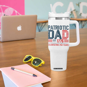 Patriotic Dad 250 Years Tumbler With Handle Est. 1776 Funny USA Semiquincentennial TS02 Print Your Wear