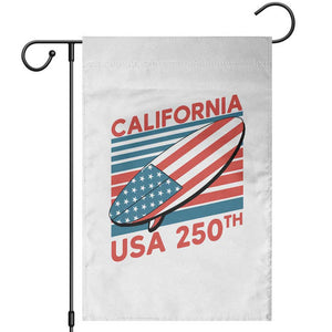 California USA 250th Anniversary Garden Flag US Semiquincentennial Patriotic Surfboard Graphic TS02 White Print Your Wear