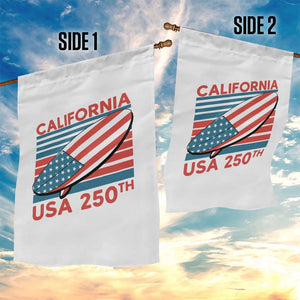 California USA 250th Anniversary Garden Flag US Semiquincentennial Patriotic Surfboard Graphic TS02 Print Your Wear