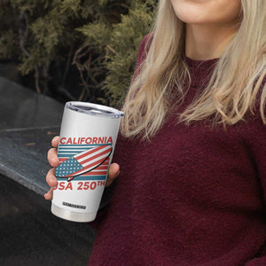California USA 250th Anniversary Tumbler Cup US Semiquincentennial Patriotic Surfboard Graphic TS02 Print Your Wear