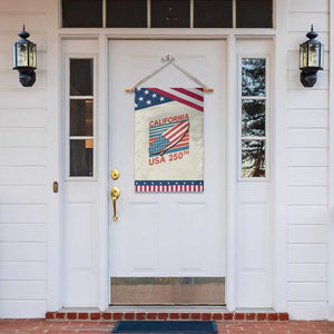 California USA 250th Anniversary Garden Flag US Semiquincentennial Patriotic Surfboard Graphic TS02 Print Your Wear