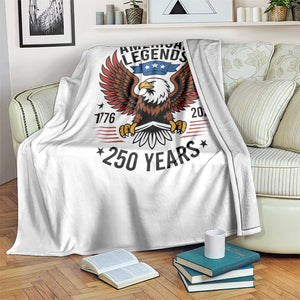 American Legends Eagle Throw Blanket 250 Years Patriotic Heritage 1776 to 2026 Semiquincentennial TS02 Print Your Wear