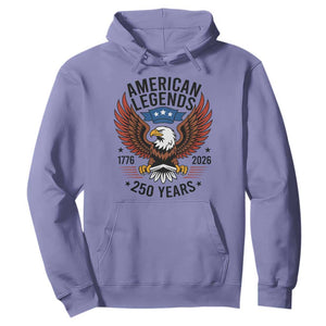 American Legends Eagle Hoodie 250 Years Patriotic Heritage 1776 to 2026 Semiquincentennial TS02 Violet Print Your Wear
