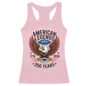 American Legends Eagle Racerback Tank Top 250 Years Patriotic Heritage 1776 to 2026 Semiquincentennial TS02 Light Pink Print Your Wear