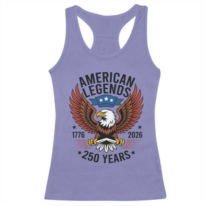 American Legends Eagle Racerback Tank Top 250 Years Patriotic Heritage 1776 to 2026 Semiquincentennial TS02 Violet Print Your Wear