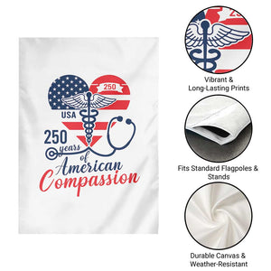 250 Years of American Compassion Garden Flag Patriotic Medical Worker TS02 Print Your Wear