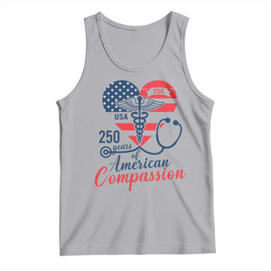 250 Years of American Compassion Tank Top Patriotic Medical Worker TS02 Athletic Heather Print Your Wear