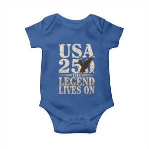 USA 250 The Legend Lives On Baby Onesie Patriotic Eagle for Semiquincentennial 2026 TS02 Royal Blue Print Your Wear