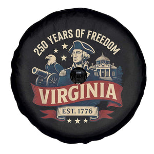 Virginia 250 Years of Freedom Spare Tire Cover George Washington Patriotic State Pride Est. 1776 TS02 Print Your Wear