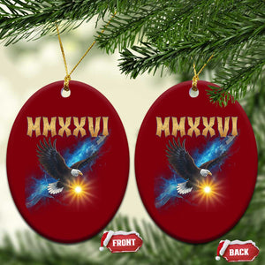 MMXXVI 2026 Eagle Ceramic Ornament Epic Patriotic Capitol Flag USA 250th Anniversary TS02 Print Your Wear