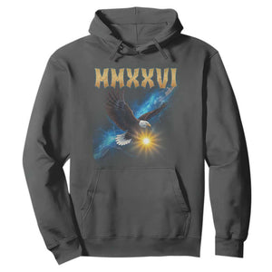 MMXXVI 2026 Eagle Hoodie Epic Patriotic Capitol Flag USA 250th Anniversary TS02 Dark Heather Print Your Wear
