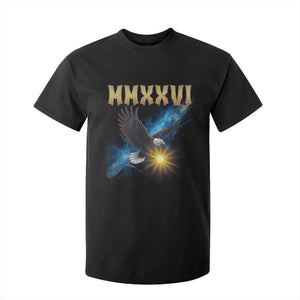 MMXXVI 2026 Eagle T Shirt For Kid Epic Patriotic Capitol Flag USA 250th Anniversary TS02 Black Print Your Wear