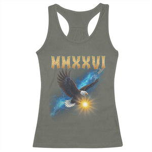 MMXXVI 2026 Eagle Racerback Tank Top Epic Patriotic Capitol Flag USA 250th Anniversary TS02 Military Green Print Your Wear