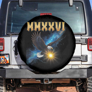 MMXXVI 2026 Eagle Spare Tire Cover Epic Patriotic Capitol Flag USA 250th Anniversary TS02 No hole Black Print Your Wear