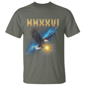 MMXXVI 2026 Eagle T Shirt Epic Patriotic Capitol Flag USA 250th Anniversary TS02 Military Green Print Your Wear