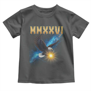 MMXXVI 2026 Eagle Toddler T Shirt Epic Patriotic Capitol Flag USA 250th Anniversary TS02 Dark Heather Print Your Wear