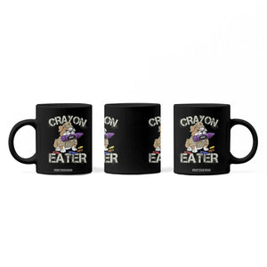 Crayon Eater Bulldog Coffee Mug Funny Military Gift with Combat Pup and MRE Crayon TS02 Print Your Wear