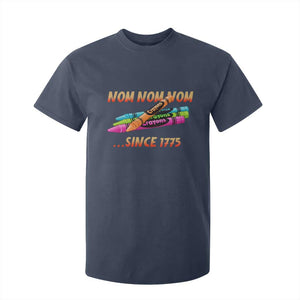 Nom Nom Nom Crayons T Shirt For Kid Since 1775 Funny Military Joke Veterans TS02 Navy Print Your Wear