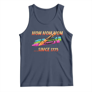 Nom Nom Nom Crayons Tank Top Since 1775 Funny Military Joke Veterans TS02 Navy Print Your Wear