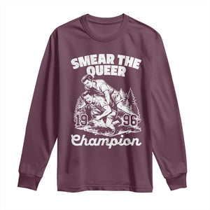 Sarcastic Smear The Qur Playround Game Long Sleeve Shirt LGBTQ Queer Pride TS02 Maroon Print Your Wear