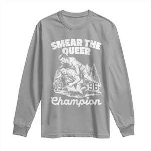 Sarcastic Smear The Qur Playround Game Long Sleeve Shirt LGBTQ Queer Pride TS02 Sport Gray Print Your Wear