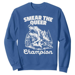 Sarcastic Smear The Qur Playround Game Sweatshirt LGBTQ Queer Pride TS02 Royal Blue Print Your Wear