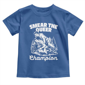 Sarcastic Smear The Qur Playround Game Toddler T Shirt LGBTQ Queer Pride TS02 Royal Blue Print Your Wear
