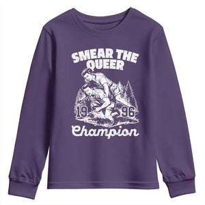 Sarcastic Smear The Qur Playround Game Youth Sweatshirt LGBTQ Queer Pride TS02 Purple Print Your Wear