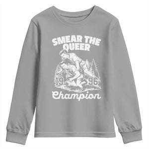 Sarcastic Smear The Qur Playround Game Youth Sweatshirt LGBTQ Queer Pride TS02 Sport Gray Print Your Wear