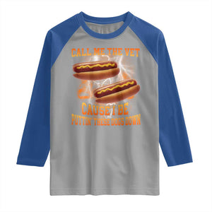 Call Me the Vet Offensive Hot Dog Meme Raglan Shirt I Be Putting These Dogs Down Funny Glizzy Globber TS02 Sport Gray Royal Print Your Wear