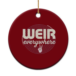 Weir Everywhere Retro Tribute Ceramic Ornament Psychedelic Peace and Music Culture TS02 1pc Red Print Your Wear