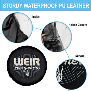 Weir Everywhere Retro Tribute Spare Tire Cover Psychedelic Peace and Music Culture TS02 Print Your Wear