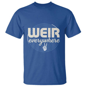 Weir Everywhere Retro Tribute T Shirt Psychedelic Peace and Music Culture TS02 Royal Blue Print Your Wear