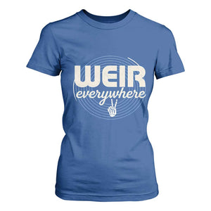 Weir Everywhere Retro Tribute T Shirt For Women Psychedelic Peace and Music Culture TS02 Royal Blue Print Your Wear