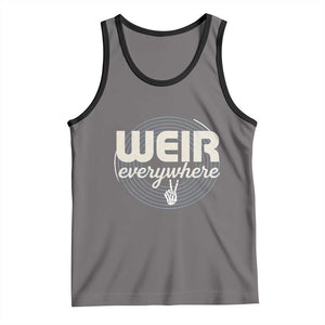 Weir Everywhere Retro Tribute Tank Top Psychedelic Peace and Music Culture TS02 Deep Heather Black Print Your Wear