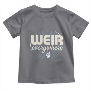 Weir Everywhere Retro Tribute Toddler T Shirt Psychedelic Peace and Music Culture TS02 Charcoal Print Your Wear