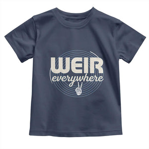 Weir Everywhere Retro Tribute Toddler T Shirt Psychedelic Peace and Music Culture TS02 Navy Print Your Wear