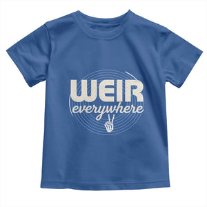 Weir Everywhere Retro Tribute Toddler T Shirt Psychedelic Peace and Music Culture TS02 Royal Blue Print Your Wear