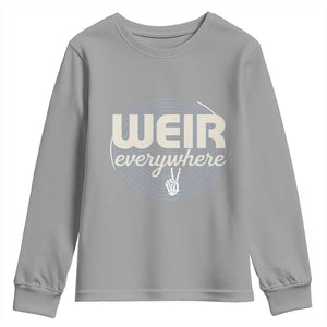 Weir Everywhere Retro Tribute Youth Sweatshirt Psychedelic Peace and Music Culture TS02 Sport Gray Print Your Wear