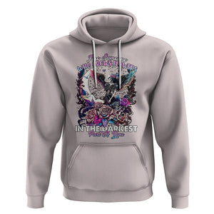 Fairy Skeleton Hoodie Find Someone Who Grows Flowers In The Darkest Part Of You Skull TS02 Ice Gray Printyourwear