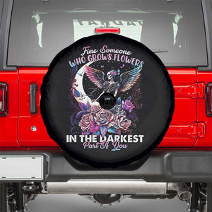 Fairy Skeleton Spare Tire Cover Find Someone Who Grows Flowers In The Darkest Part Of You TS02 Black Print Your Wear