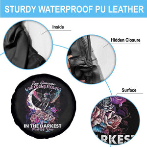 Fairy Skeleton Spare Tire Cover Find Someone Who Grows Flowers In The Darkest Part Of You TS02 Print Your Wear