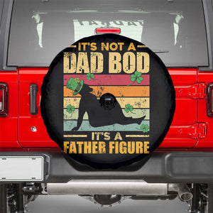 Funny Daddy St Patricks Day Spare Tire Cover It's Not A Dad Bod It's A Father Figure TS02 Black Print Your Wear