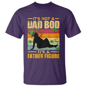 Funny Daddy St. Patricks Day T Shirt It's Not A Dad Bod It's A Father Figure TS02 Purple Printyourwear