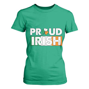 Proud Irish St Patricks Day T Shirt For Women Shamrock Lucky Charm Ireland Flag TS02 Irish Green Print Your Wear