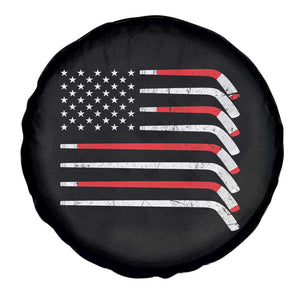 USA Flag Hockey Spare Tire Cover Patriotic Hockey Stick American Flags TS02 Print Your Wear